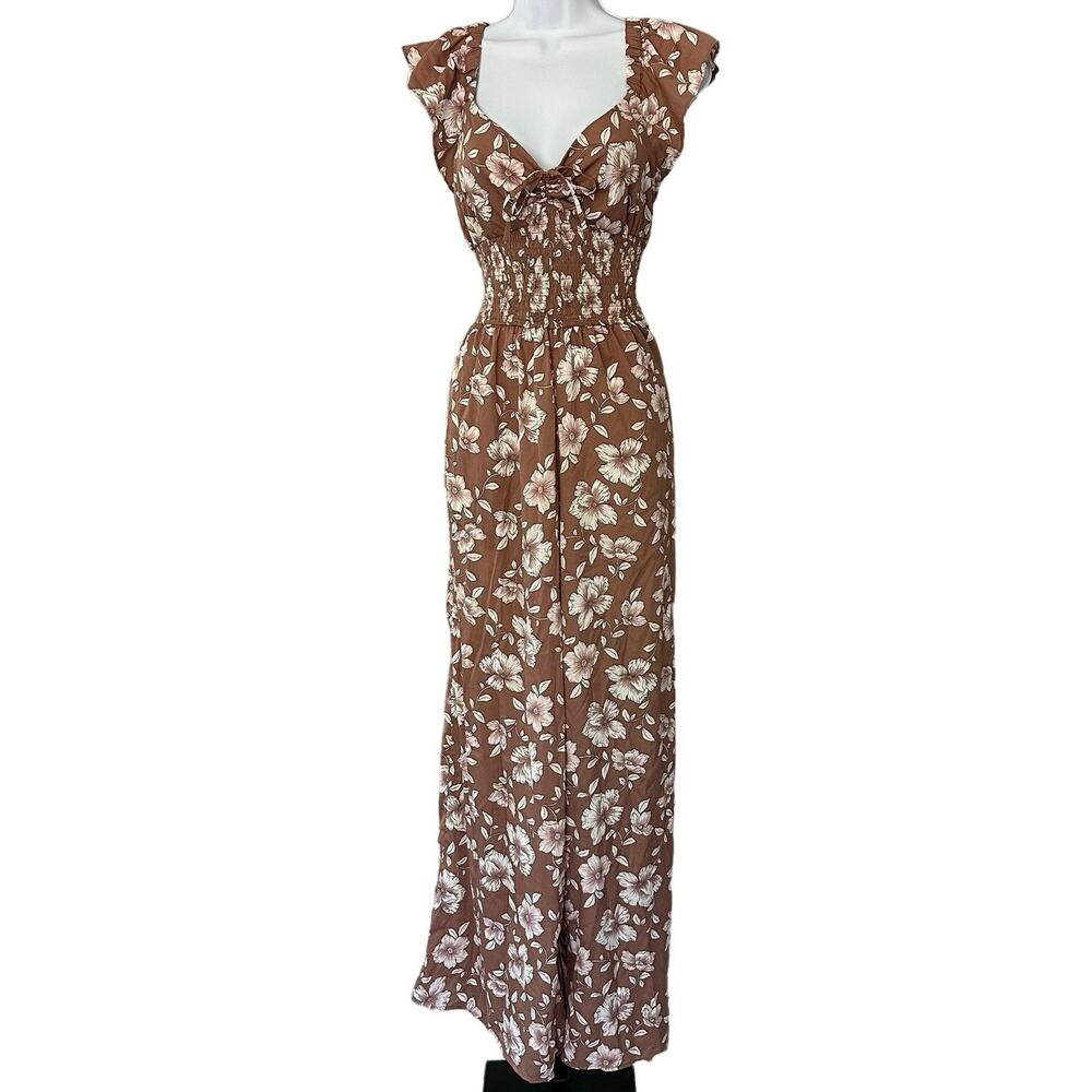 Muave Flower Jumpsuit